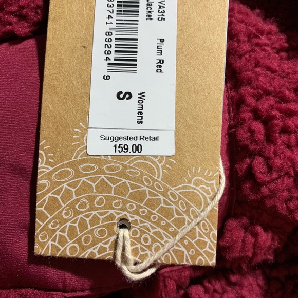 PrAna NEW Diva Jacket Red Water Resistant Size Sm - Picture 8 of 9